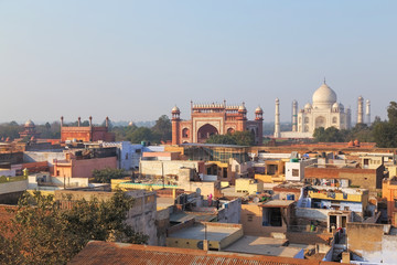 Fototapeta na wymiar Taj Mahal in Uttar Pradesh, India