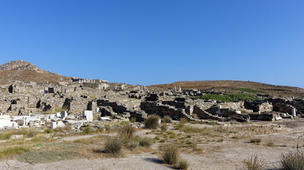 Cite archéologique de Délos, Mykonos, Cyclades, Grèce