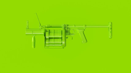 Green Grenade Launcher 3d Illustration 3d Rendering