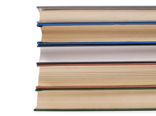 Old classic book on white background