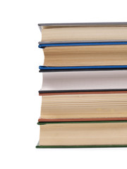 Old classic book on white background