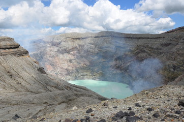 Nakadake crater of Aso