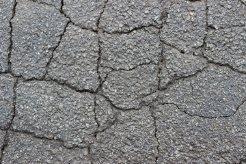 Asphalt wet crack fracture surface texture