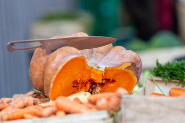 potiron du march&eacute;