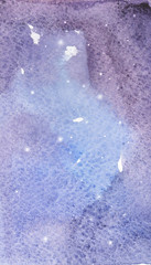 Watercolor background image. The composition is abstract, symbolizing the night sky in the northern hemisphere with northern lights.