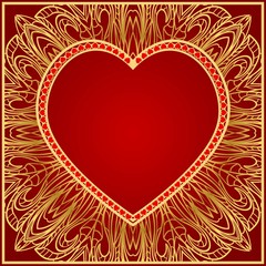 Romantic pattern with hearts for Happy Valentine's Day. Design for card, paper, party, print.