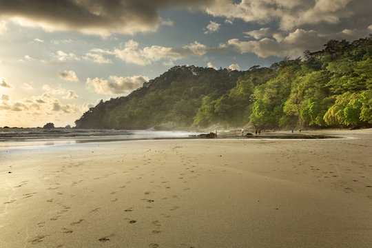 Afternoon Sunshine over Costa Rica Beach, at Manuel Antonio National Park