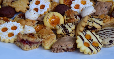 Weihnachtskekse, Plätzchenteller, Feingebäck