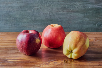 fruit still life, fruit laid out on the table and background