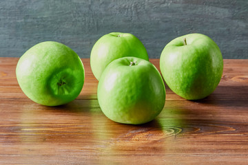 fruit still life, fruit laid out on the table and background