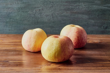 fruit still life, fruit laid out on the table and background