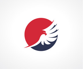 Obraz premium Eagle Bird logo projekt wektor koncepcja, szablon logo ptak