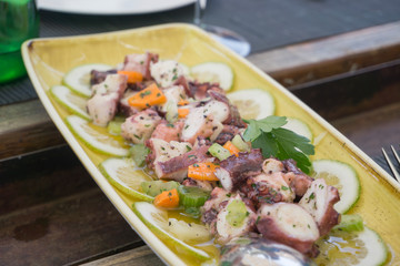 Octopus salad Sicily Italy