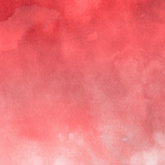 Red watercolor and ink paper textures on white background. Chaotic stylish abstract organic design.