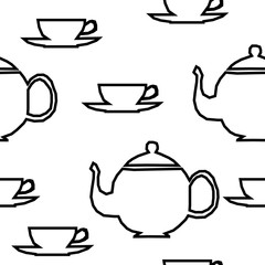 Handmade contrast seamless pattern. Childish craft monochrome wallpaper for birthday card, baby nappy, school party advertising, shop sale poster, holiday wrapping paper, textile, bag print etc.