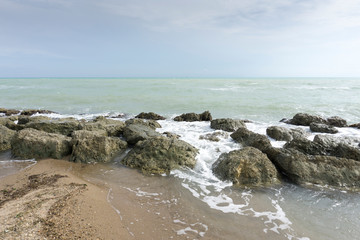 Fototapeta na wymiar Licata beach in the South of Sicily Italy