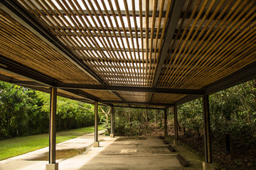 modern car park on steel structure