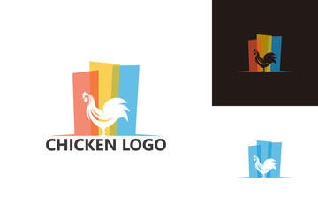 Chicken Logo Template Design Vector, Emblem, Design Concept, Creative Symbol, Icon