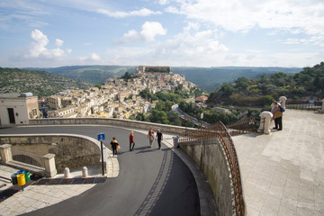 Naklejka premium Ragusa in Sicily Italy on October 12, 2018
