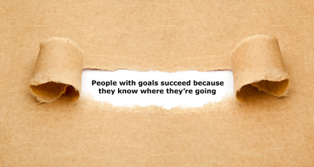People With Goals Succeed Inspirational Quote