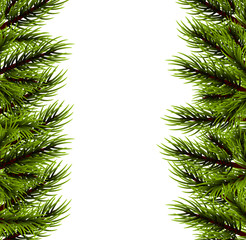 Christmas fluffy tree template