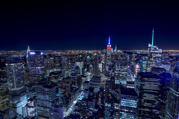 Fototapeta na wymiar New York City Vista dall'alto 