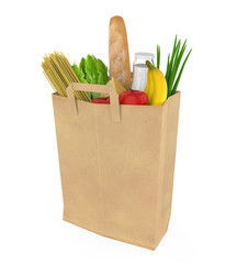 Groceries Bag Isolated
