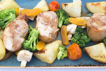 Roasted Meat and vegetables