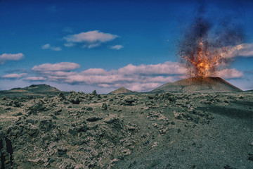 volcano eruption