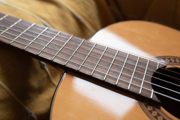 Fototapeta premium Acoutist Guitar details