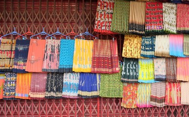 Saris for sale, Dhaka, Bangladesh