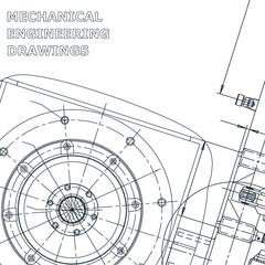 Computer aided design systems. Blueprint, scheme, plan, sketch. Technical illustrations, backgrounds. Mechanical. Industry. Corporate Identity