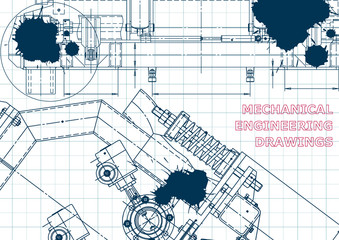 Fototapeta premium Blueprint, scheme, plan, sketch