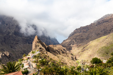 Masca Dorf im Teno Gebirge auf Teneriffa, Kanarische Inseln, Spanien