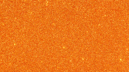 Orange glitter texture for background.