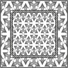 Design of a Geometric Pattern. vector. Repeating sample figure and line. For fashion interiors design, wallpaper, textile industry. White and black.