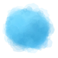 Blue watercolor round spot background