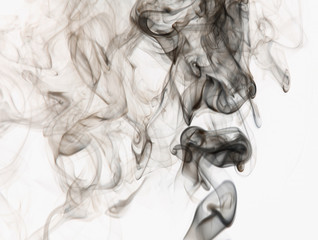 abstract smoke on white background
