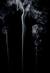 abstract smoke on black background