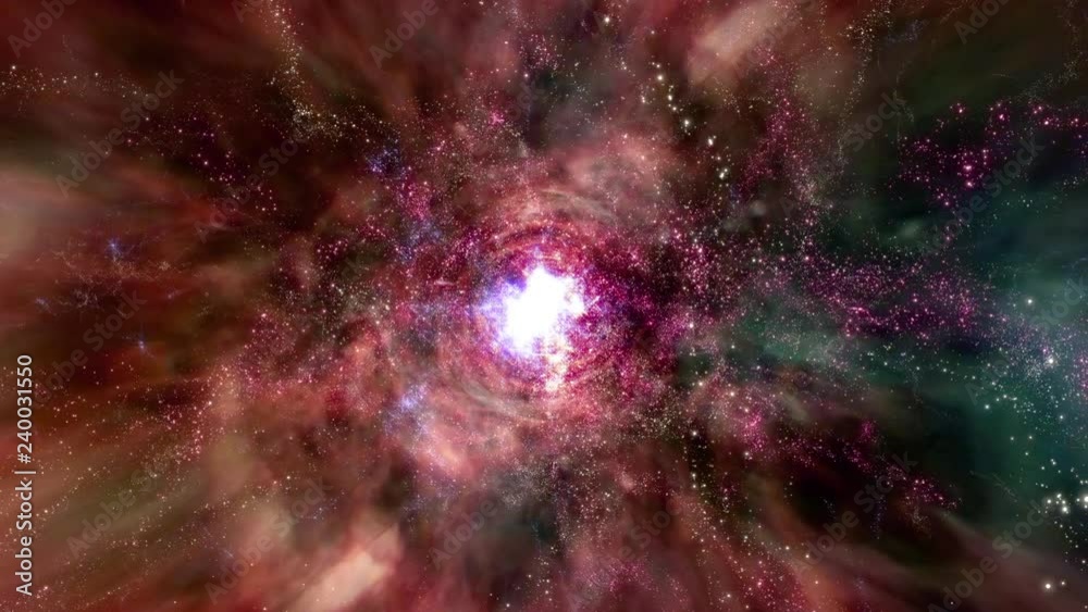 Canvas Prints space 2417: traveling through a wormhole in deep space (loop).