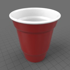 Empty plastic cup