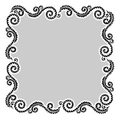 Vintage decorative calligraphic border.