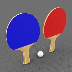 Ping pong paddles set