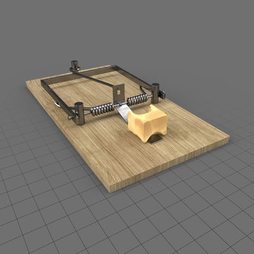 Mouse trap with cheese