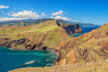 Scenic surroundings of Cape San Lorenzo, Madeira Island, Portugal