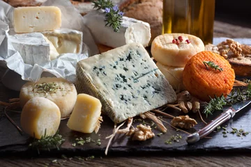 Cercles muraux Produits laitiers Plateau de fromages