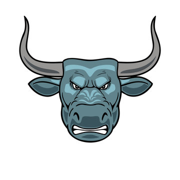 Mascot bull head