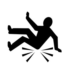 Fall down vector pictogram