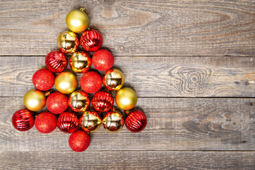 beads in the shape of a Christmas tree