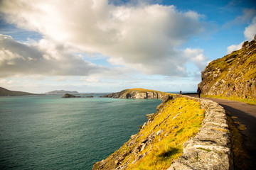 Sunset over the sea at Slea Head, Co. Kerry, Ireland 
